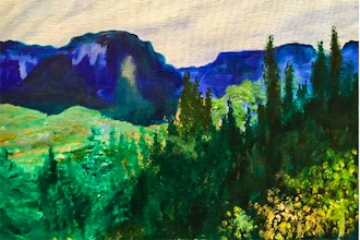 Online Acrylic Painting: Scenic Overlook